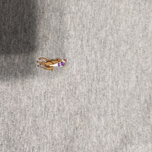 Ralph Lauren polo heathered gray Pima soft size L - Picture 5 of 5